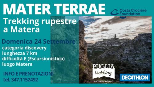 MATER TERRAE Trekking rupestre a Matera
