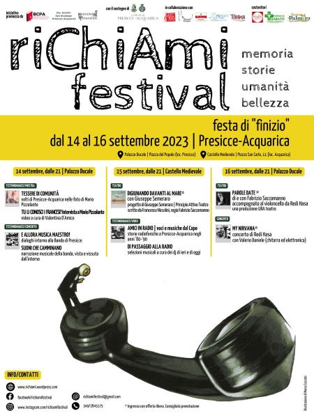 riChiAmi festival  | festa di "finizio"