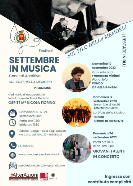 Ensemble AlterSinfonietta per il Festival Matinée “Settembre in Musica”