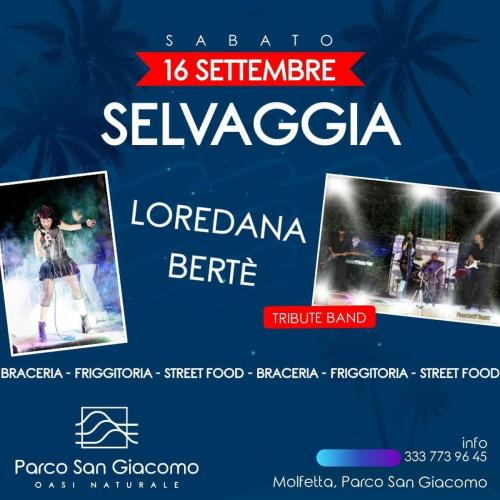 Evento di Fine Estate a Parco San Giacomo di Molfetta con DADE' "Selvaggia Band" Tributo a LOREDANA BERTE' - Sabato 16 Settembre h. 21:00