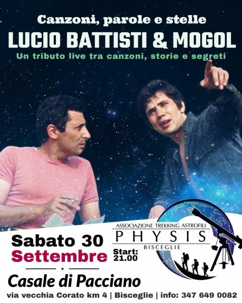 Canzoni, parole e stelle: Lucio Battisti & Mogol - tributo live tra canzoni, storie e segreti