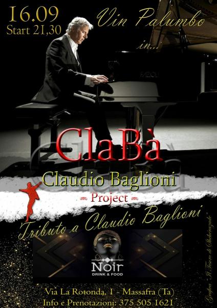 ClaBà Project tributo a Claudio Baglioni al Noir Massafra