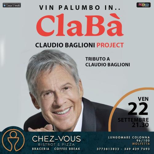 ClaBà Project Tributo a Claudio Baglioni live a Molfetta