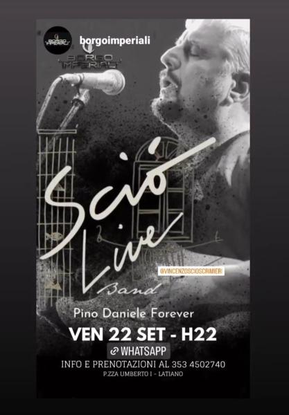 Sciò Live Band Pino Daniele Forever in concerto