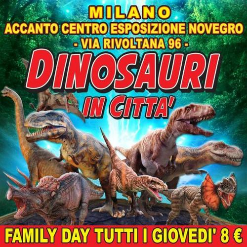 Arriva anche a Milano Segrate la mostra “Dinosauri in città”