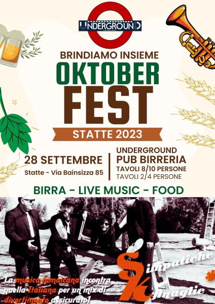 Oktoberfest 2023 Statte - Live Simpatiche Kanaglie