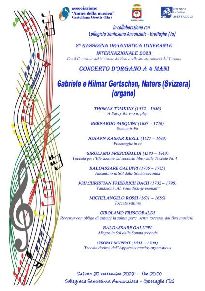 2° Rassegna Organistica Itinerante Internazionale 2023
