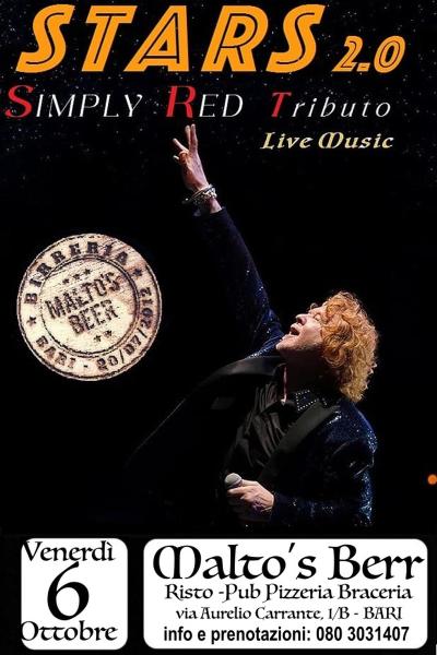 SIMPLY RED tributo by S T A R S 2.0 at MALTO'S BEER
