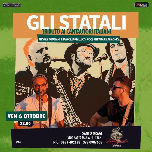GliStatali - Tributo ai Cantautori Italiani live a Trani