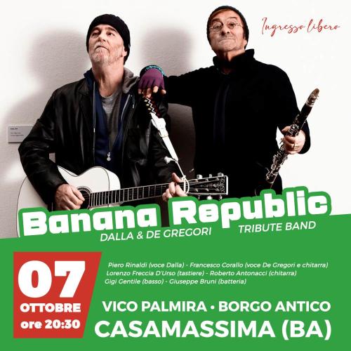 Banana Republic - Dalla & De Gregori tribute band concerto gratuito