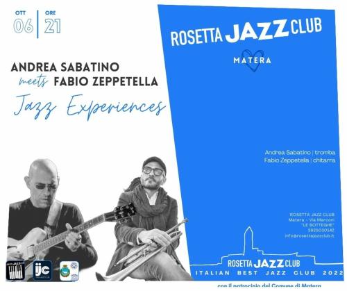 Andrea Sabatino & Fabio Zeppetella - "JAZZ EXPERIENCES"