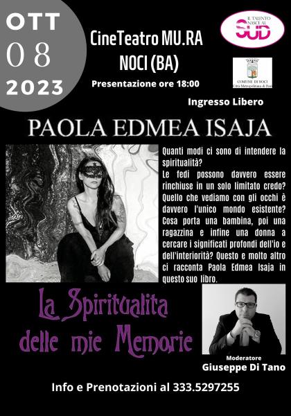 "La Spiritualità Delle Mie Memorie" di Paola Edmea Isaja