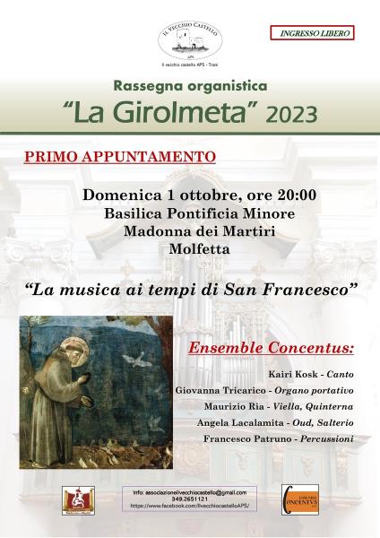 La Girolmeta 2023 - primo appuntamento. Ensemble Concentus in concerto
