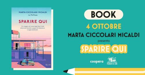 BOOK - Marta Ciccolari Micaldi (La McMusa) presenta "Sparire qui"