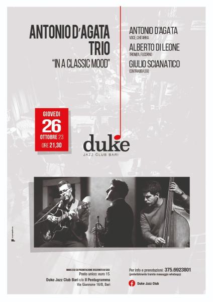 Antonio D’Agata Trio - “In a classic  mood”