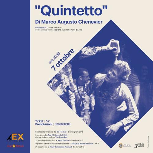 Spettacolo | "Quintetto" con Marco Augusto Chenevier