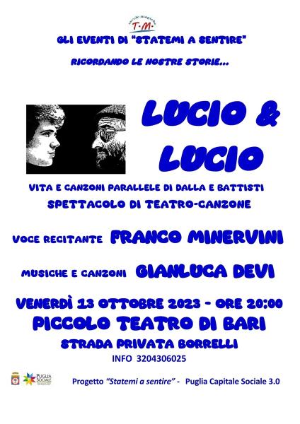 Lucio e Lucio - Vite e Canzoni parallele di Dalla e Battisti