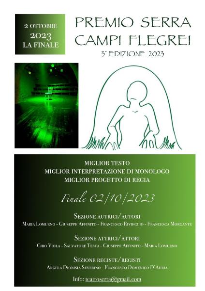 Premio Nazionale “Serra - Campi Flegrei”. Finale il 2 ottobre