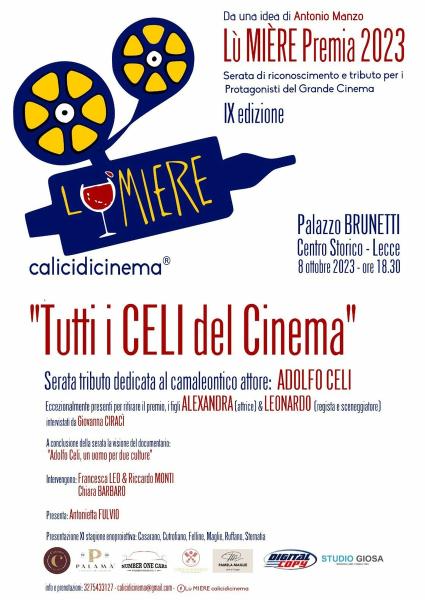 Lù Mière Premia 2023, tributo all’attore Adolfo Celi