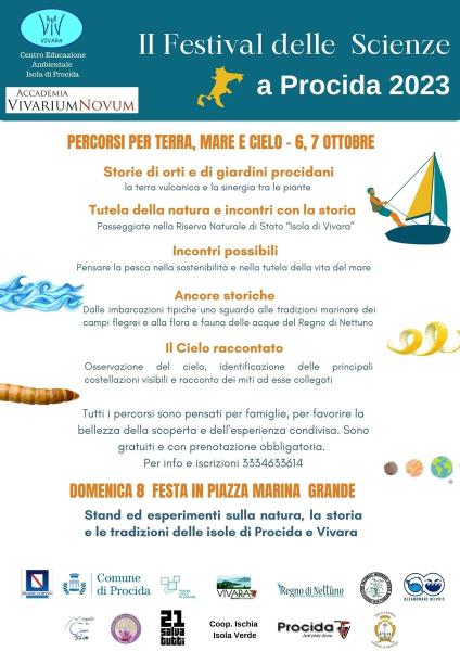 Festival delle Scienze a Procida, dal 6 all’8 ottobre percorsi tra terra, mare e cielo
