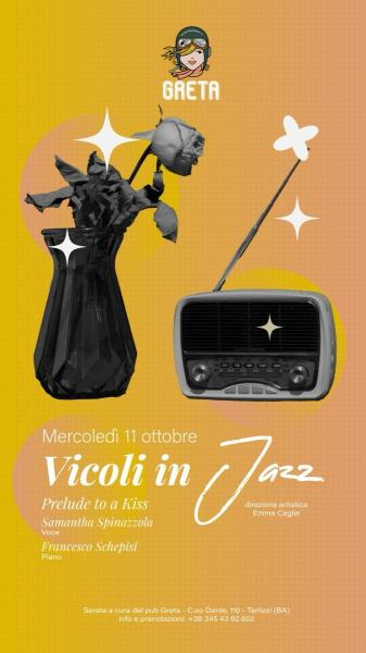 VICOLI IN JAZZ: Samantha Spinazzola & Francesco Schepisi in “Prelude to a Kiss”