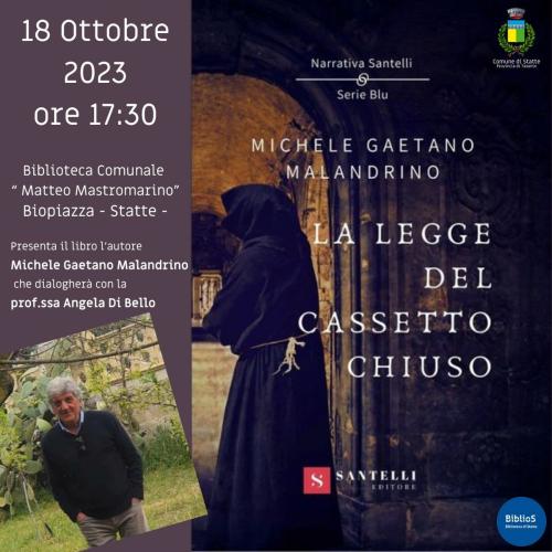 Presentazione del romanzo "LA LEGGE DEL CASSETTO CHIUSO"