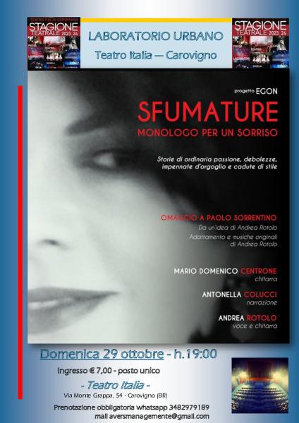 SFUMATURE - monologo per un sorriso