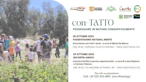 con.TATTO  passeggiare in natura consapevolmente