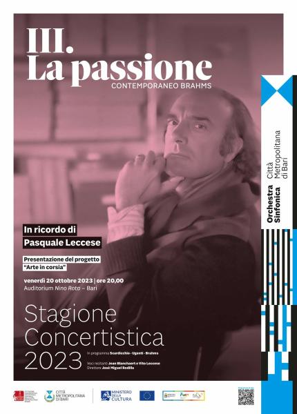 Concerto dell’Orchestra sinfonica della Città metropolitana di Bari in ricordo di Pasquale Leccese
