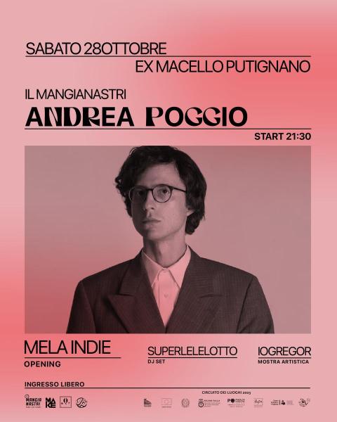 Il Mangianastri: ANDREA POGGIO in concerto