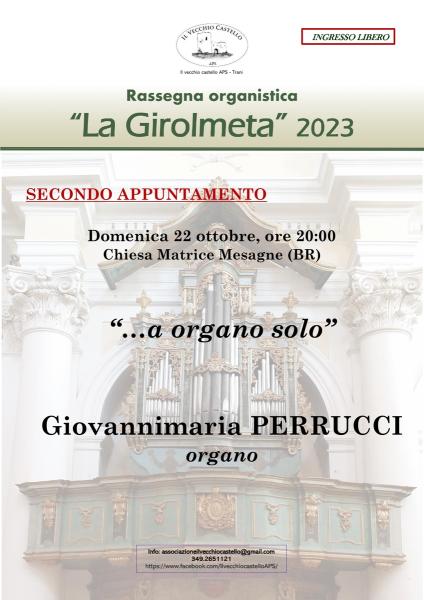 La Girolmeta 2023, secondo appuntamento - Giovannimaria PERRUCCI in concerto