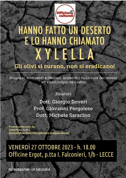 Gli olivi si curano, non si eradicano!