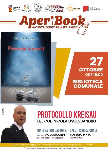 AperiBook Incontri d'Autore  con Nicola D'Alessandro