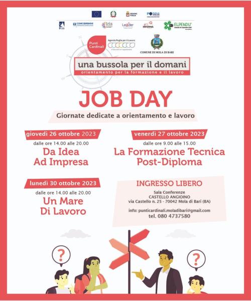Castello di Mola: gli appuntamenti con orientamento e lavoro