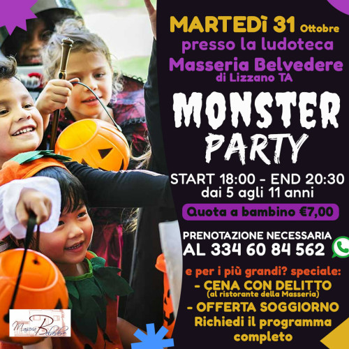 Festa "dei mostri" per Bambini in Masseria