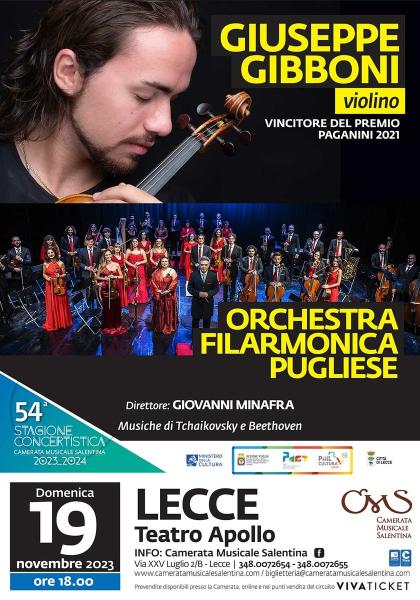 Lecce – Giuseppe Gibboni e l&apos;Orchestra Filarmonica Pugliese