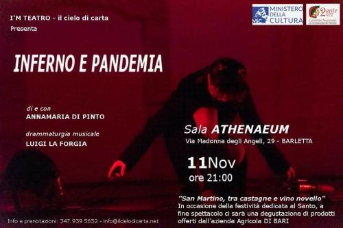 INFERNO E PANDEMIA. Spettacolo e degustazione di vino.