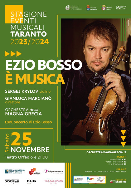 EZIO BOSSO: è Musica - Sergej Krylov & l'Orchestra della Magna Grecia