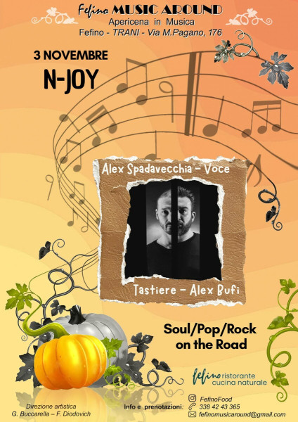 N-JOY soul/pop/rock on the road - Alex Spadavecchia, voce & Alex Bufi, tastiere