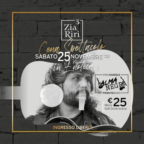 ALMANEGRA Pino Daniele Tribute Band alla Locanda di Zia Rirì