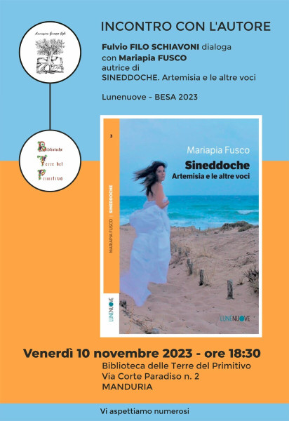 Presentazione del Libro "Sineddoche" di Maria Pia Fusco