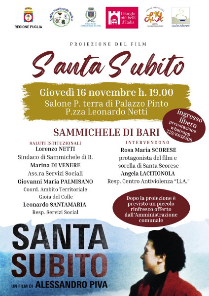 Santa subito - Proiezione gratuita del docufilm di Alessandro Piva