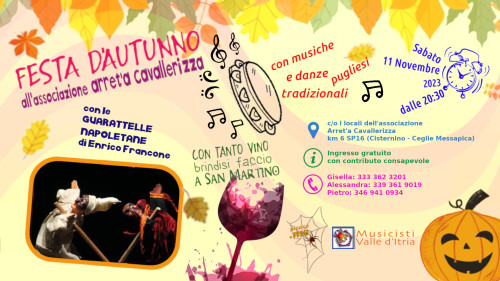 Festa d'Autunno con "Le Guarattelle Napoletane" di E. Francone