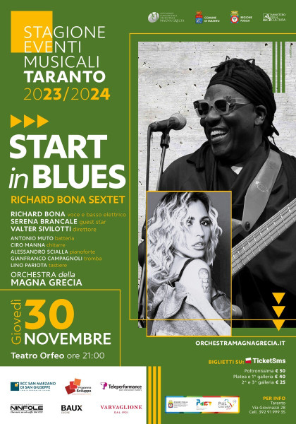 Start in Blues - RICHARD BONA SEXTET & SERENA BRANCALE Guest Star