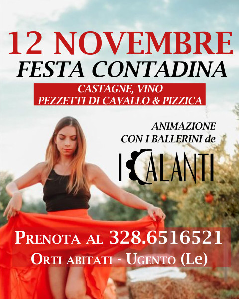 Festa contadina con aperitivo e balli popolari