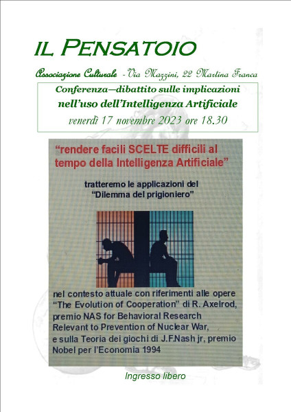 Conferenza—dibattito sulle implicazioni nell’uso dell’Intelligenza Artificiale