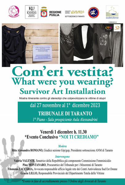 Mostra/Installazione "Com'eri vestita?"