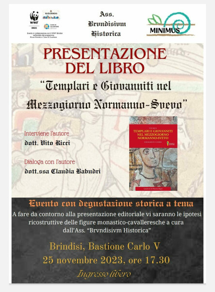 Presentazione del libro "Templari e Giovanniti nel Mezzogiorno Normanno-Svevo"