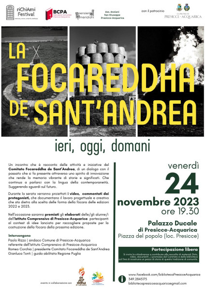 LA FOCAREDDHA DE SANT’ANDREA | ieri, oggi, domani