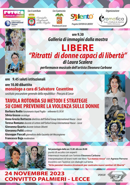 Sentieri di libertà. Venerdì 24 novembre un'intera giornata dedicata alle donne all'ex Convitto Palmieri di Lecce